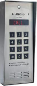 Laskomex Laskomex CD-2600R audio z czytnikiem kluczy RFID ze stali nierdzewniej, w obudownie natynkowej. 1