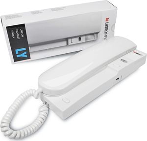 Laskomex Laskomex LY-8M biały Unifon cyfrowy z sygnalizacją wywołania LED, regulacją głośności, przycisk sterowania bramą. 1