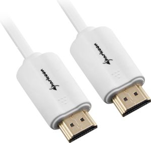 Kabel Sharkoon HDMI - HDMI 2m biały (4044951018116) 1