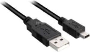 Kabel USB Sharkoon USB-A - miniUSB 1.5 m Czarny (4044951017782) 1