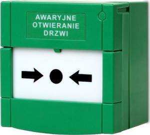GetFort Zielony przycisk ewakuacyjny resetowalny Getfort GF-PE01 1