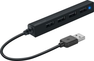 HUB USB Speedlink SL-140000-BK 4x USB-A 2.0 (SL-140000-BK) 1