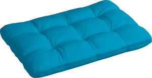 vidaXL Poduszka na sofę z palet, niebieska, 120x80x12 cm 1
