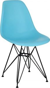D2 Design Krzesło P016 PP Black ocean blue 1
