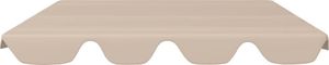 vidaXL Zadaszenie do huśtawki ogrodowej beżowe 188/168x110/145cm 3