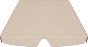 vidaXL Zadaszenie do huśtawki ogrodowej beżowe 188/168x110/145cm 4