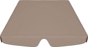 vidaXL Zadaszenie do huśtawki ogrodowej taupe 188/168x110/145cm 4