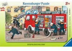 Ravensburger Puzzle 15 - Mój wóz strażacki (063215) 1