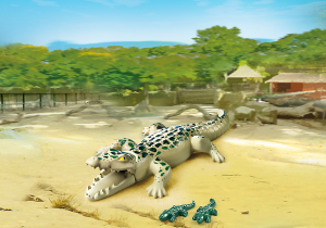 Playmobil Aligator z małymi (6644) 1