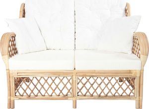vidaXL 2-osobowa sofa rattanowa 2