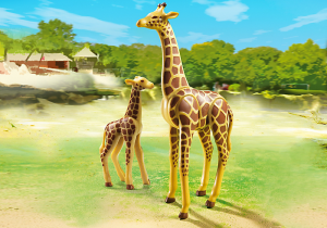 Playmobil Żyrafa z małą (6640) 1