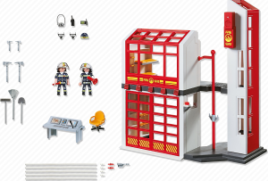 Playmobil Kwatera Straży pożarnej z alarmem 5361 3
