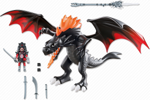 Playmobil Olbrzymi waleczny smok ziejący ogniem LED - (5482) 3