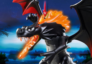 Playmobil Olbrzymi waleczny smok ziejący ogniem LED - (5482) 5