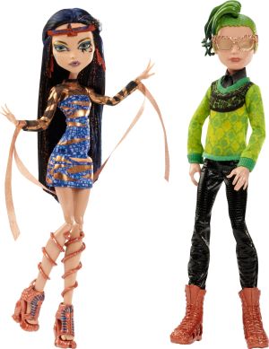 Mattel Monster High Boo York, Boo York Comet-Crossed Couple Cleo de Nile and Deuce Gorgon Doll, 2-Pack (CHW60) 2