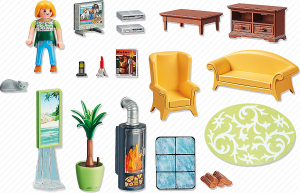 Playmobil Pokój dzienny z kominkiem (5308) 3