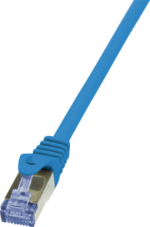 LogiLink Patchcord Cat.6A, S/FTP, 0,25m, niebieski (CQ3016S) 1