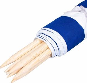 Springos Parawan plażowy 6m niebieskie pasy uniwersalny 5