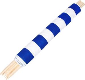 Springos Parawan plażowy 10m niebieskie pasy uniwersalny 6