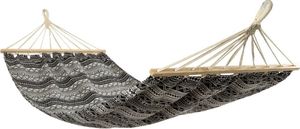 Royokamp  Hamak Ogrodowy 2 osobowy etno czarno-biały 200x150 cm 2