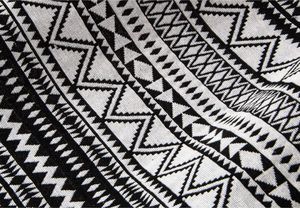 Royokamp  Hamak Ogrodowy 2 osobowy etno czarno-biały 200x150 cm 8