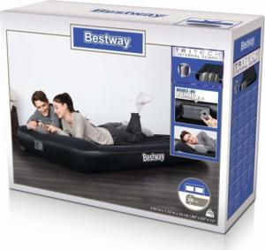 Bestway Pripučiamas čiužinys su integruota pompa Bestway Tritech Queen, 203x152 cm, juodas 11