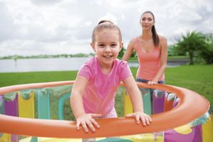 Bestway Dmuchana Trampolina Dla Dzieci 180x86 cm 3