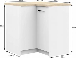 Nore Virtuvinė spintelė NORE Oliwia S90/90, balta 9