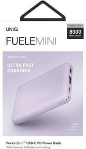 Powerbank Uniq Fuele Mini 8000mAh Fioletowy 9