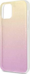 Guess Guess GUHCP12M3D4GGPG iPhone 12/12 Pro 6,1" różowy pink 3D Raised 4G Gradient 6