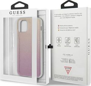 Guess Guess GUHCP12M3D4GGPG iPhone 12/12 Pro 6,1" różowy pink 3D Raised 4G Gradient 8
