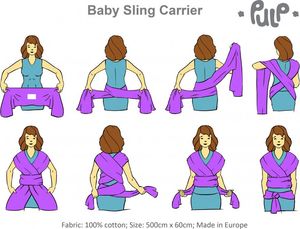 Pulp Chusta do Noszenia Dzieci (Szara) 3