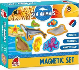 Roter Kafer Puzzle magnetyczne "Zwierzęta morskie" z tablicą RK2090-05 1