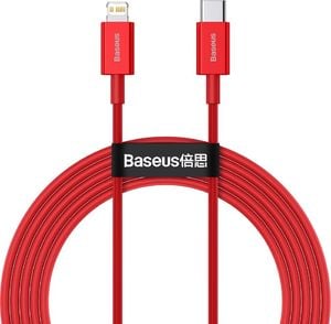 Kabel USB Baseus USB-C - Lightning 2 m Czerwony (CATLYS-C09) 1