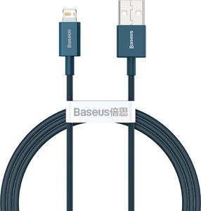 Kabel USB Baseus USB-A - Lightning 1 m Niebieski (CALYS-A03) 1
