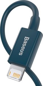 Kabel USB Baseus USB-A - Lightning 1 m Niebieski (CALYS-A03) 2