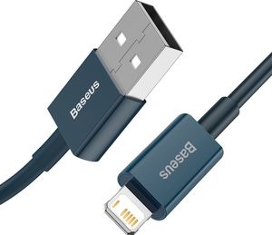 Kabel USB Baseus USB-A - Lightning 1 m Niebieski (CALYS-A03) 3