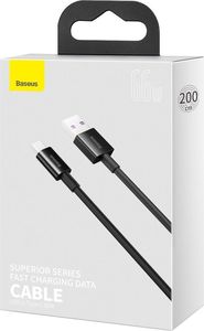 Kabel USB Baseus USB-A - USB-C 2 m Czarny (CATYS-A01) 5