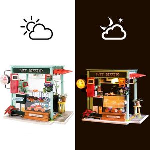 Robotime Technology ROBOTIME Składany Drewniany Model Puzzle 3D Cukiernia 11