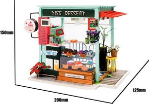 Robotime Technology ROBOTIME Składany Drewniany Model Puzzle 3D Cukiernia 2