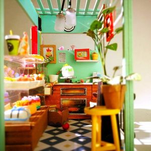 Robotime Technology ROBOTIME Składany Drewniany Model Puzzle 3D Cukiernia 3