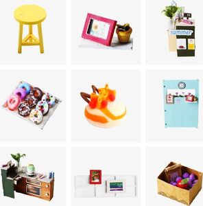 Robotime Technology ROBOTIME Składany Drewniany Model Puzzle 3D Cukiernia 9