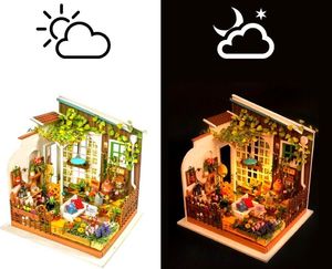 Robotime Technology ROBOTIME Składany Malowany Model Mini Ogród 11