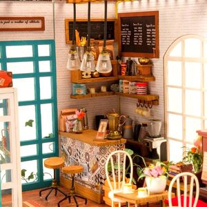 Robotime Technology ROBOTIME Składany Malowany Model Mini Kawiarnia 2