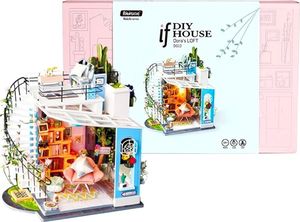 Robotime Technology ROBOTIME Składany Malowany Model Pokój na Poddaszu 15