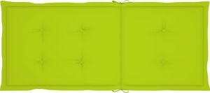 vidaXL Poduszki na krzesła ogrodowe, 2 szt., jasnozielone, 120x50x4 cm 4