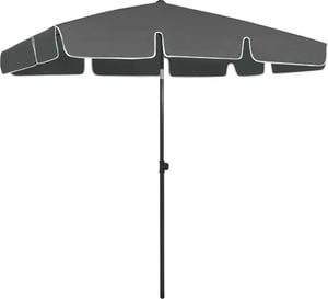 vidaXL Parasol plażowy, antracytowy, 200x125 cm 1