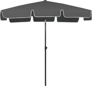 vidaXL Parasol plażowy, antracytowy, 200x125 cm 4