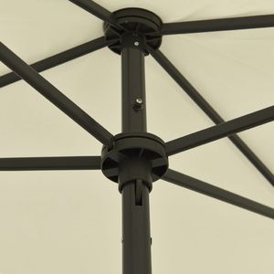 vidaXL Parasol plażowy, piaskowy żółty, 180x120 cm 3