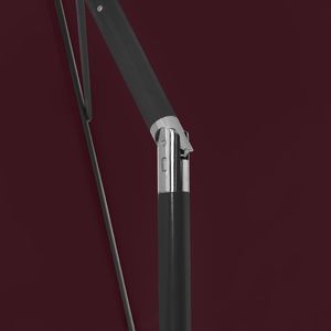 vidaXL Parasol plażowy, czerwony, 180x120 cm 7